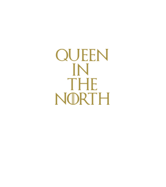 Queen in the North model negru pe tricou