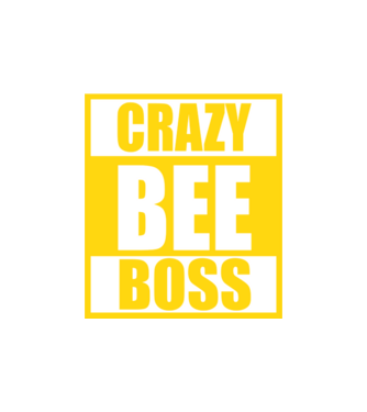 Crazy bee boss model nisipiu pe tricou