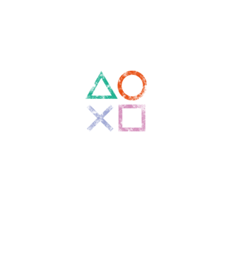 PlayStation icon model negru pe tricou