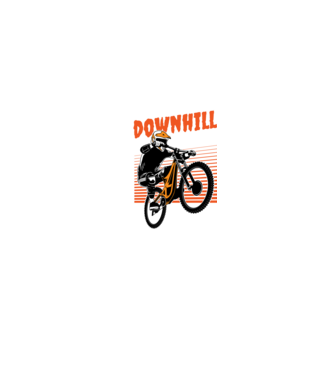 TR Downhill model negru pe tricou