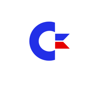 Logo Commodore model galben neon pe tricou
