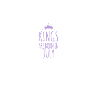 Kings are born in - July model albastru închis pe tricou