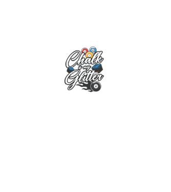Chalk is my glitter model negru pe tricou