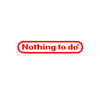 Nothing to do model alb/roșu pe tricou