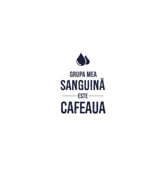 Grupa mea sanguină este cafeaua model mentă pe tricou