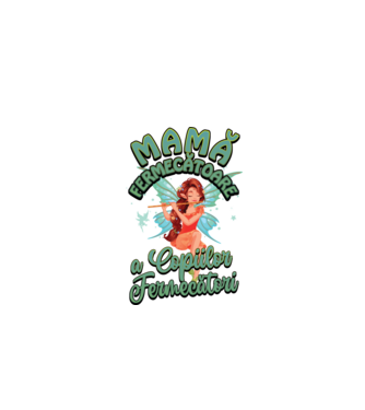 Mamă fermecătoare a copiilor fermecători model alb pe tricou