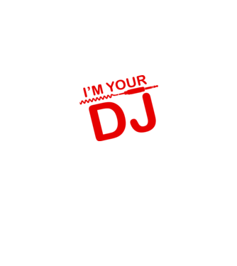 Im your DJ model negru pe tricou