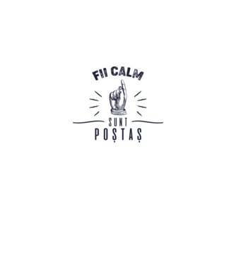 Fii calm, sunt poștaș model gri pe tricou