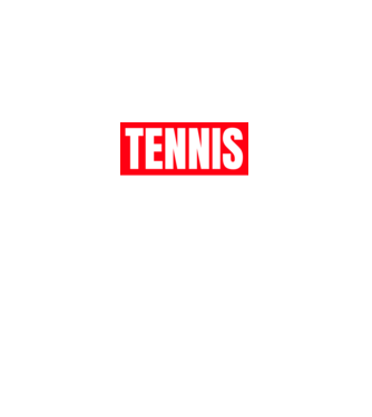 TENNIS HERO model negru pe tricou