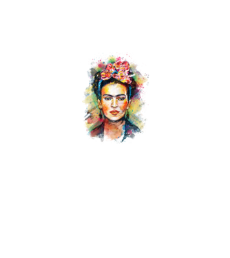 Frida Kahlo model alb pe tricou