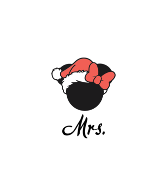 mrs christmas model gri pe tricou