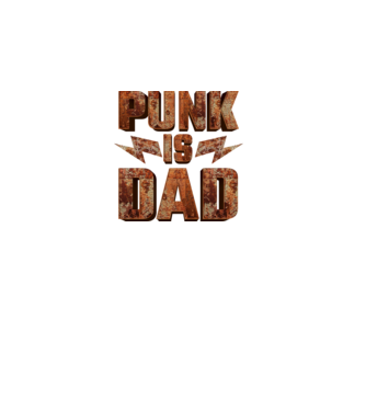 PUNK IS DAD model negru pe tricou