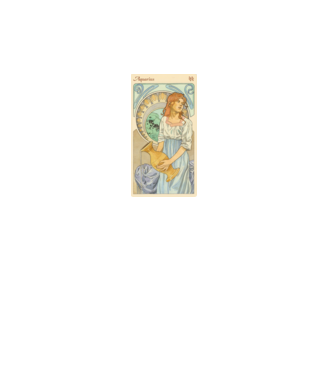Horoscop Tarot VARSATOR model alb pe tricou