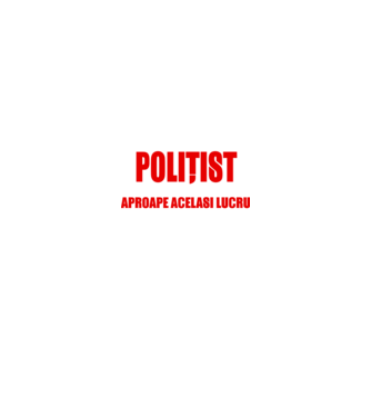 Poate că nu sunt un supererou, dar sunt POLIȚIST, ceea ce este aproape același lucru model negru pe tricou