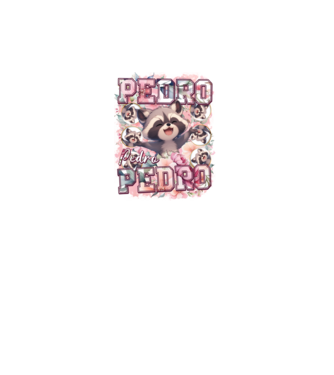 Girly Pedro model alb pe tricou