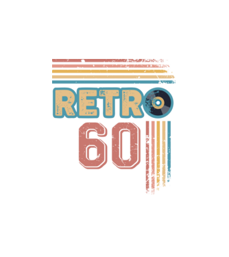 Retro 60 Birthday model alb pe tricou