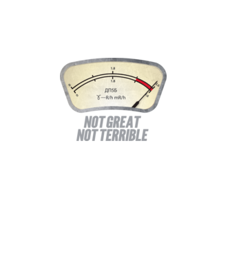 Dosimeter model alb pe tricou