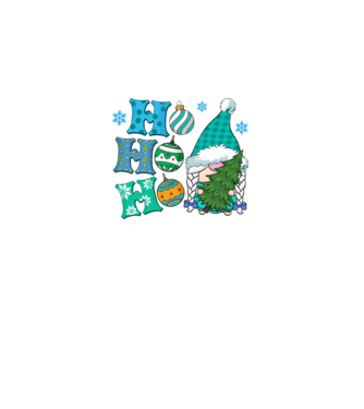 Ho-ho-ho gnome model albastru regal pe tricou