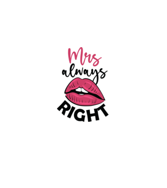 Mrs always right model roz deschis pe tricou