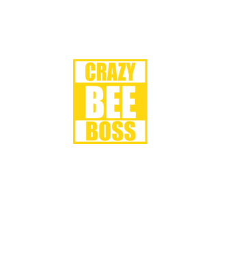 Crazy bee boss model negru pe tricou