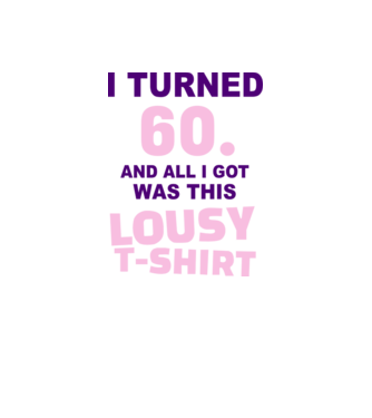 Lousy T-shirt 60 model albastru regal pe tricou
