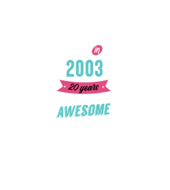 MADE IN 2003 model negru pe tricou