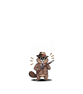Bobrito Bandito model negru pe tricou