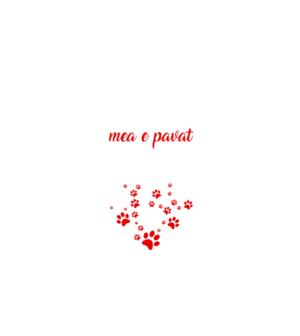 Drumul spre inima mea e pavat cu urme de labe model negru pe tricou