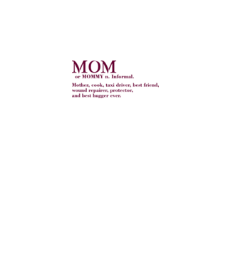 Mom definition model roz deschis pe tricou