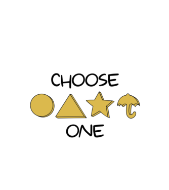 choose one squid game model alb pe tricou