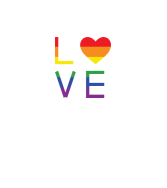 love lgbtq model dusty pink pe tricou