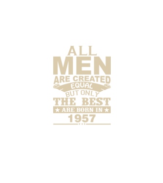 All men are created - 1957 model verde pe tricou