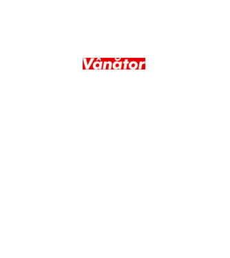 vânător model alb pe tricou