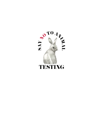 Say NO to animal testing model alb pe tricou