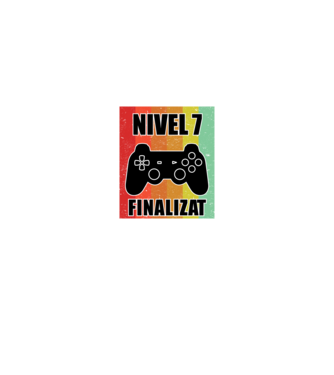 Nivel 7 finalizat model negru pe tricou