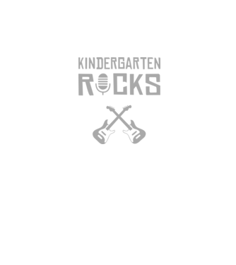 Kindergarten rocks model negru pe tricou