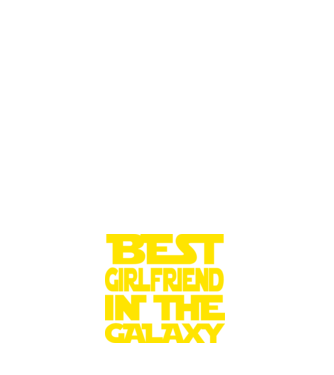 best girlfriend in the galaxy model albastru închis pe tricou