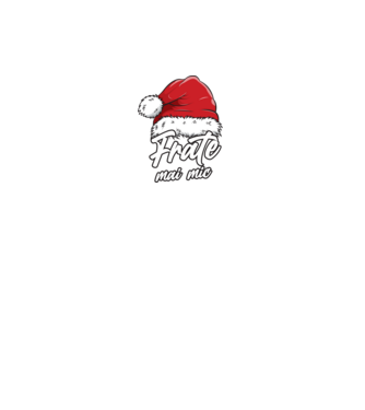 frate mai mic Santa Hat model negru pe tricou