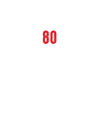 Purtătorul acestui tricou a împlinit: 80 de ani model negru pe tricou