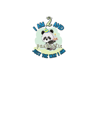 PANDASTIC 2 model alb pe tricou