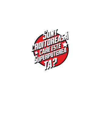 sunt croitoreasă, care este superputerea ta? model negru pe tricou