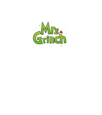Grinch Family Mrs Grinch model negru pe tricou