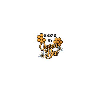 Queen Bee model gri pe tricou