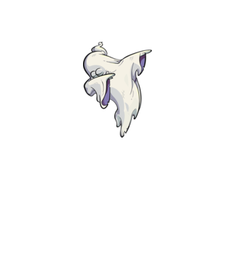 Dab ghost model negru pe tricou