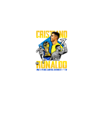 Ronaldo tribute model negru pe tricou