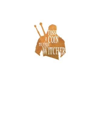 Toss a Coin to your Witcher model turcoaz pe tricou