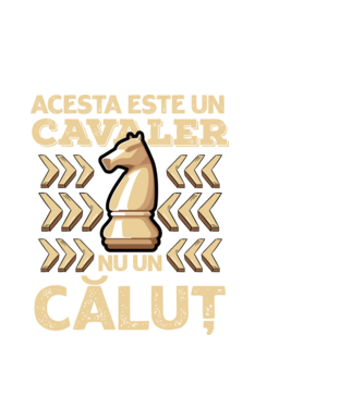 Acesta este un cavaler, nu un căluț  model alb pe tricou