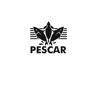 Pescar original model alb pe tricou