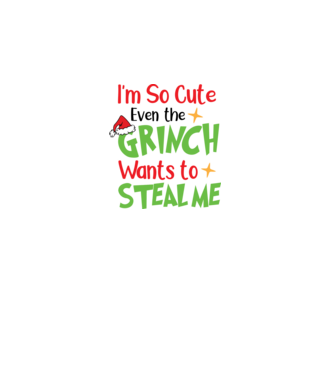 So cute Grinch model negru pe tricou