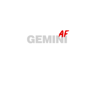 GEMINI as fuck model negru pe tricou